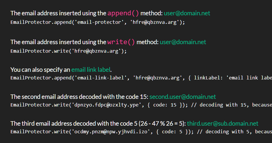 Protect Email Addresses Using ROT13 Substitution Cipher - email ...