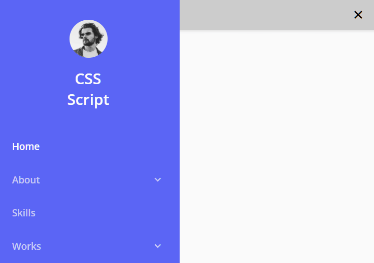 Responsive Header Dropdown Navigation Bar With JavaScript and CSS | CSS ...
