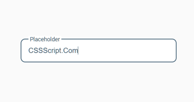 Animated Floating Input Placeholder In Pure CSS