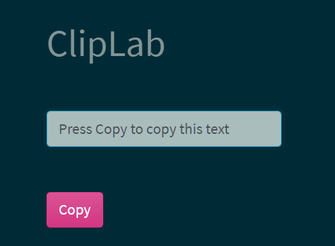 Fast Copy To Clipboard Library – ClipLab