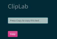 Fast Copy To Clipboard Library - ClipLab
