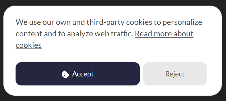 GDPR Compliant Cookie Consent Banner In JavaScript - GlowCookies | CSS ...