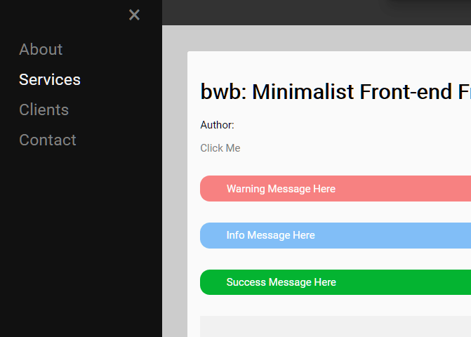 Minimalist Front-end Framework – bwb
