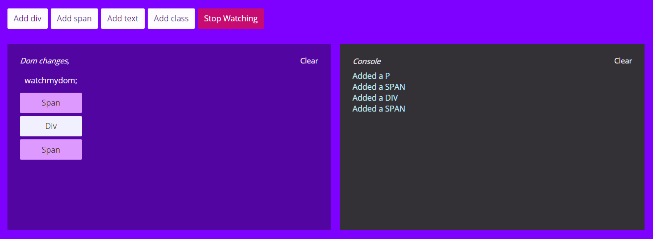 Track DOM Changes Using The watchMyDom Library