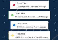 Beautiful Toast Messages For Vanilla JavaScript