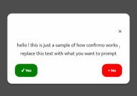 Minimal Confirmation Modal Dialog In JavaScript - Confirmo
