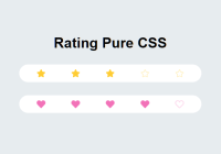 Minimal Rating Control With CSS And Radio Buttons