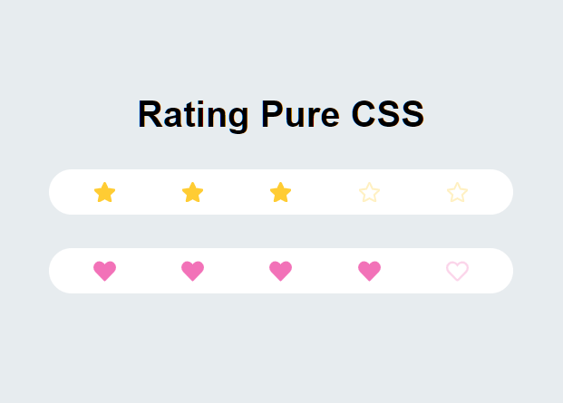 Minimal Rating Control With CSS And Radio Buttons