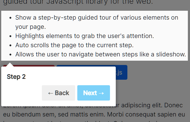 Feature-rich Step-by-Step User Guide In JavaScript – webtour.js