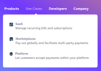 Stripe.com Inspired Dropdown Mega Menu With JavaScript