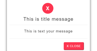 Sweet Alert Message In JavaScript - as-alert-message