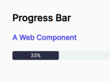 Animated Progress Bar Web Component Progressbar Js Css Script