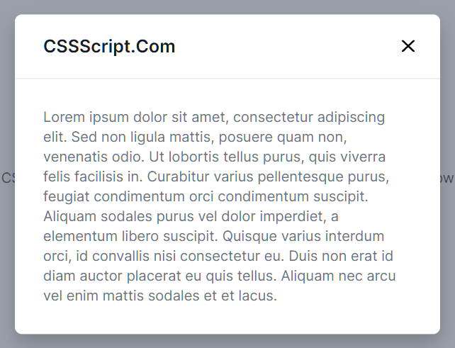 Create CSS Only Modal Window Using Details Element