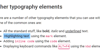 Simple.css Typography