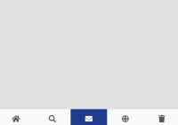 Tab Bar Style Navigation Menu