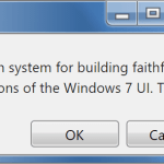 Windows 7 CSS Framework – 7.css