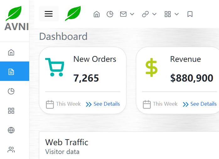 Open Source Bootstrap 5 Admin Template – Avni