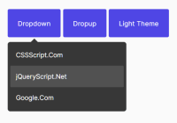 CSS SCSS Dropdown & Dropup Component - Drop.css