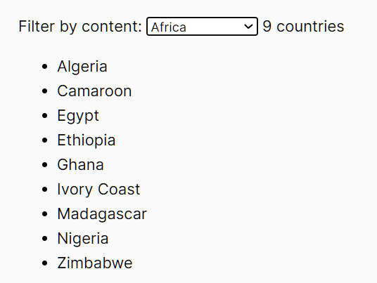 Filter A Collection Of Items Based On Form Field Values – Filter Container