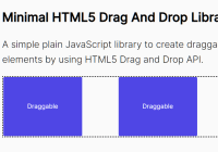 Minimal HTML5 Drag And Drop JavaScript Library - dragndrop.js