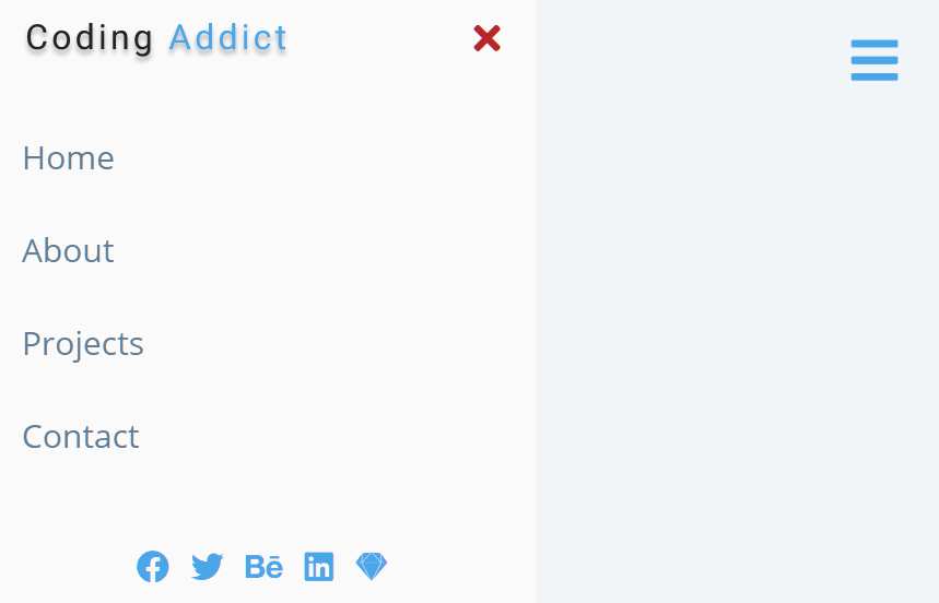 Minimal Sliding Sidebar Nav In JavaScript