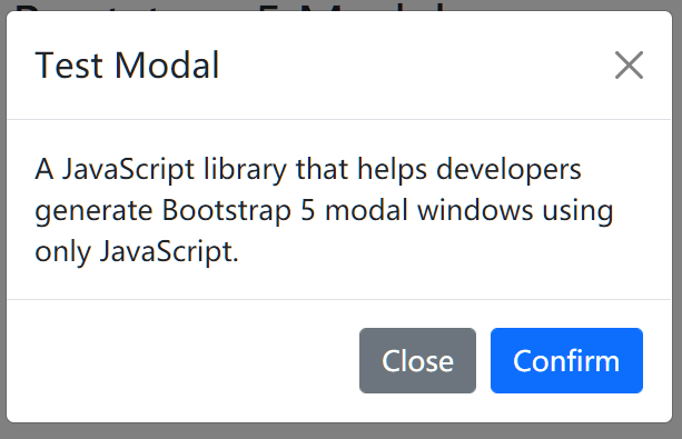 Tiny Bootstrap 5 Modal Generator – BS5ModalJS