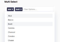 pureScriptSelect Multiple Select