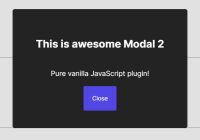 Custom Modal Component In Vanilla JavaScript - AwesomeModal