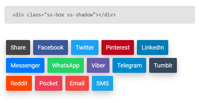 Customizable Social Sharing Buttons In JavaScript – SocialShareJS