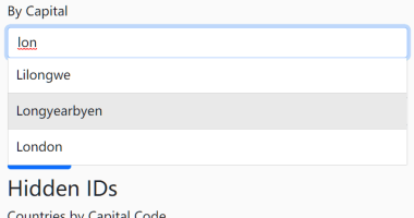 Easy Autocomplete Library For Bootstrap 5 - autocompleteBS