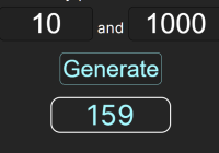 Random Number Picker In Vanilla JavaScript