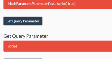 Set & Get Query Parameters In URL - hashparser