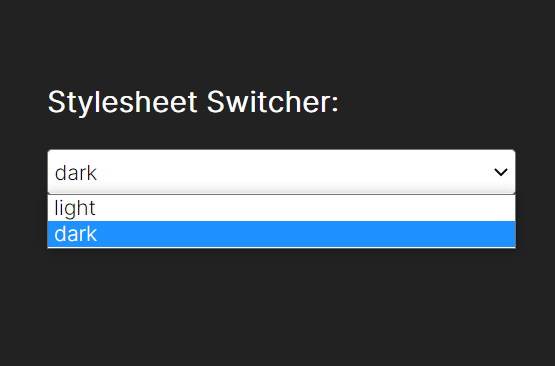 Change Stylesheet Dynamically With JavaScript - alternate-stylesheets ...