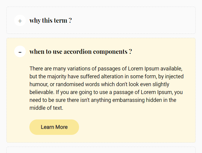 Tiny Accordion Component With Vanilla JavaScript