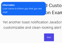 Clean And Customizable Toast Notification Library - Toaster