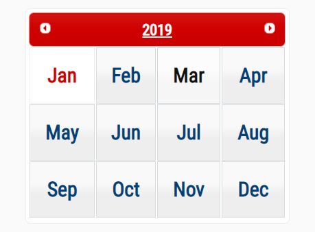Minimal Month Picker In Vanilla JavaScript