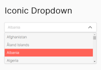 Minimal Select Box Replacement - Iconic Dropdown