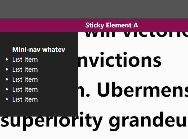 Minimal Sticky Element Library – sticky.js