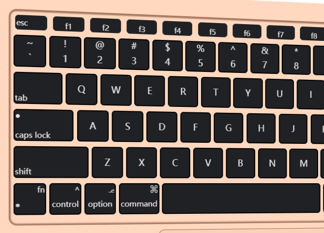 Macbook (M1) Keyboard Mockup In Pure CSS