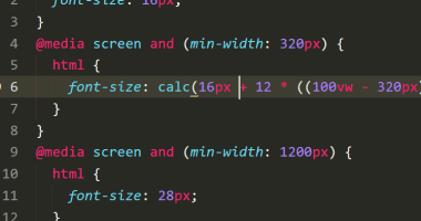 Dynamic Font Size Solution For Responsive Design