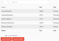 Simple Fast Data Table JavaScript Library - RdataTB