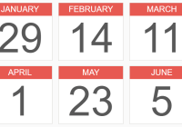 Create Plain Calendar Icons Using CSS - cal.css