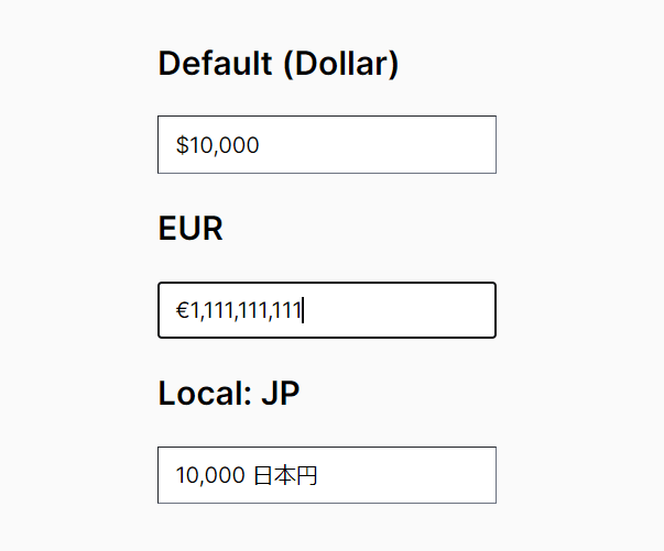 International Currency Input In JavaScript – intl-currency-input.js