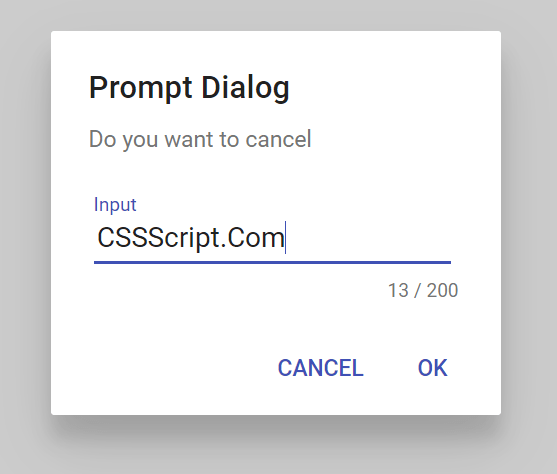 SoloAlert Prompt Box