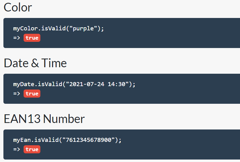 Versatile Data Validation JavaScript Library