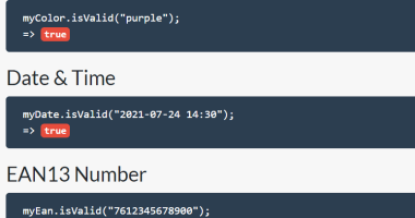 Versatile Data Validation JavaScript Library