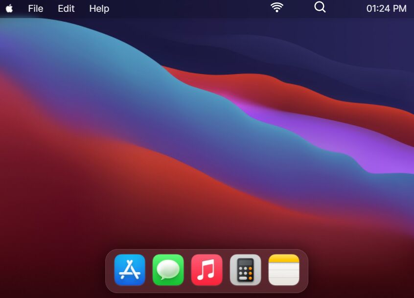 macOS Home Screen In HTML/CSS/JavaScript