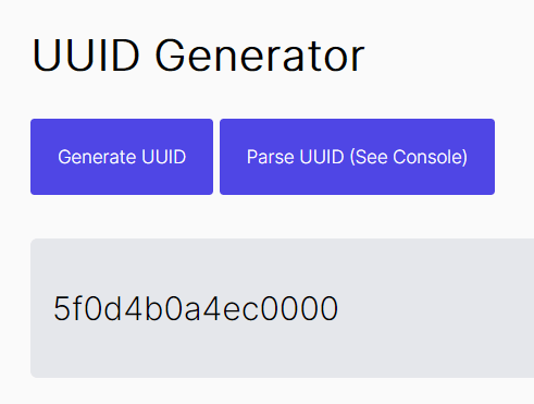 Lappe kabel positur Fast UUID Generator & Parser In JavaScript - lsp-uuid | CSS Script