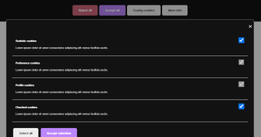 Advanced Cookie Consent Manager In JavaScript - cookiesConsent.js