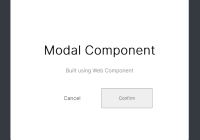 Minimal Modal Web Component